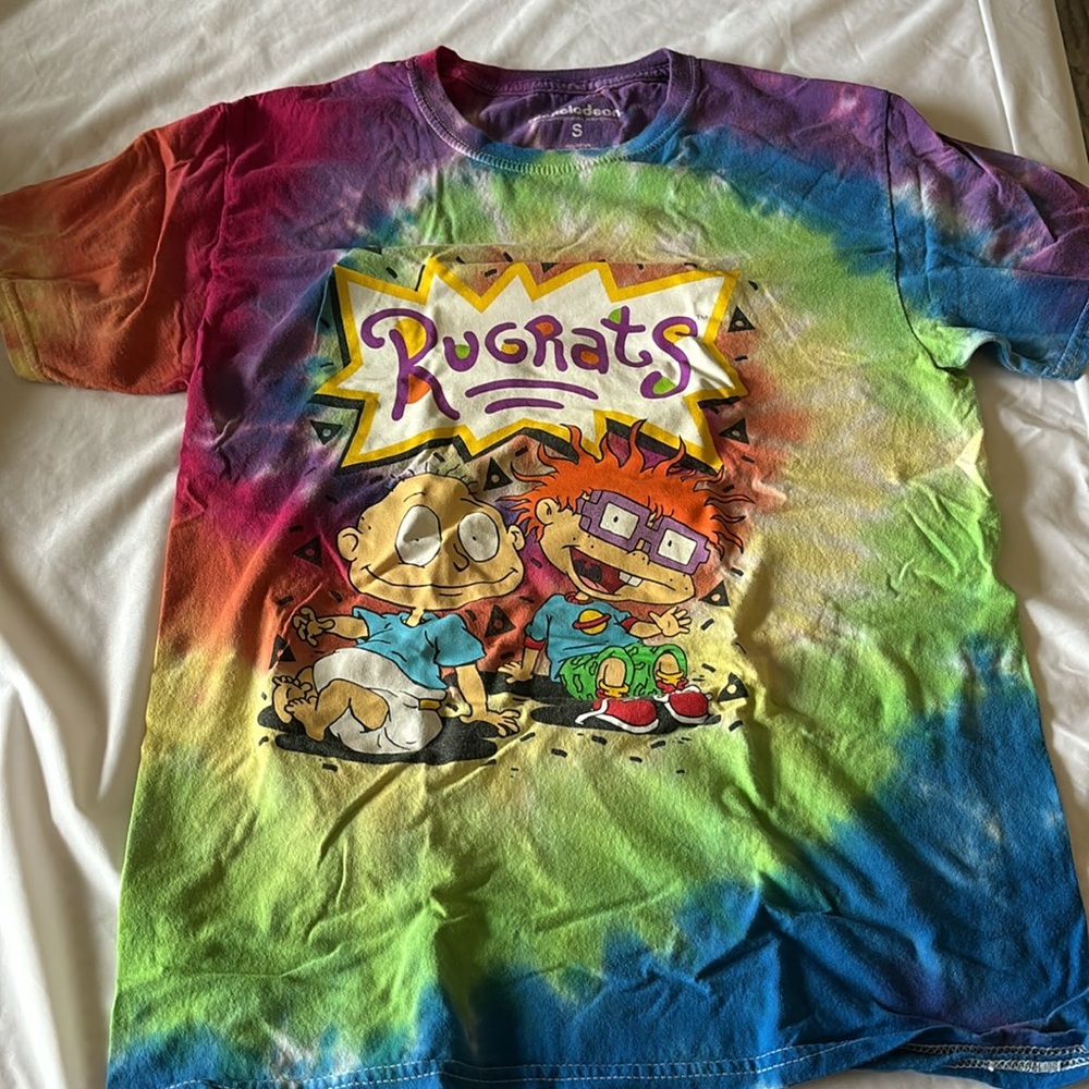 Rugrats t shirt tye dye small